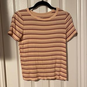 So knit Tee shirt with stripes